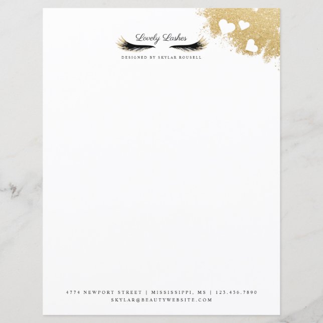 Beauté Or Dusted Mascara Eyelashes Luxueux (Devant)