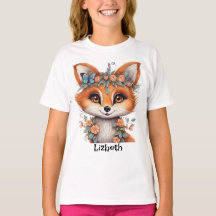 Beauté personnalisée Fox T-Shirt : Graceful et C