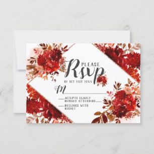 Beauté rustique Floral Diamond Wedding Réponse RSV