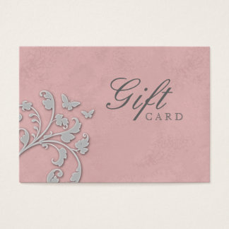 Beauté Salon Carte cadeau Papillon floral rose