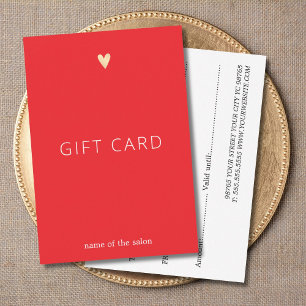 Beauté simple et élégante au cœur rouge, blanc et 