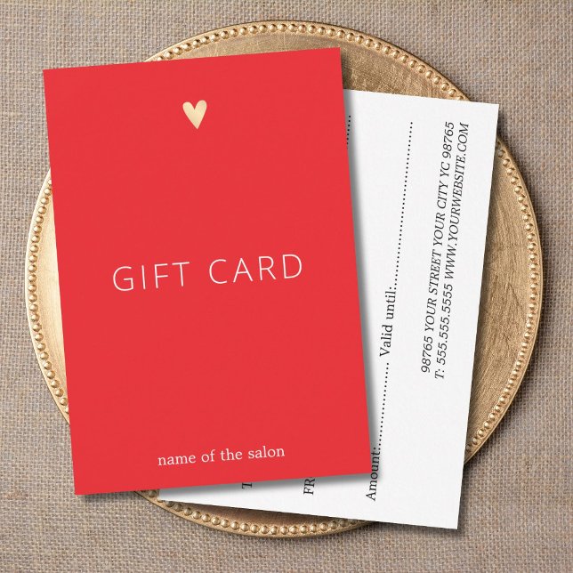 Beauté simple et élégante au cœur rouge, blanc et  (Créateur téléchargé)