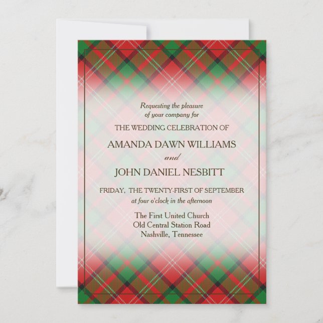 Beauté Tartan Clan Nisbet Plaid Écossais (Devant)