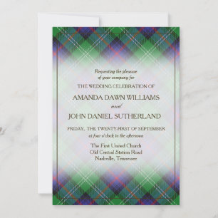 Beauté Tartan Clan Sutherland Plaid Écossais