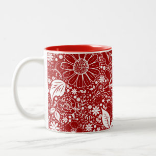 Beautés botaniques Mug café rouge
