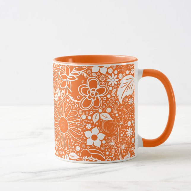 Beautés botaniques Orange Ringer Coffee Mug (Droite)