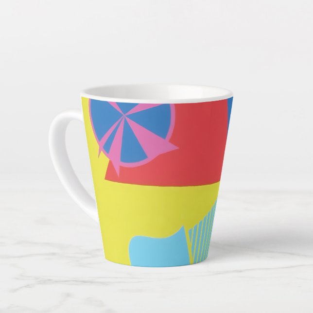 Beautiful and Vibrant Colors! Latte Mug (Angle gauche)