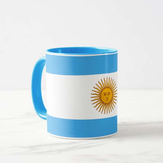 Beautiful Argentina Flag Mug (Devant gauche)