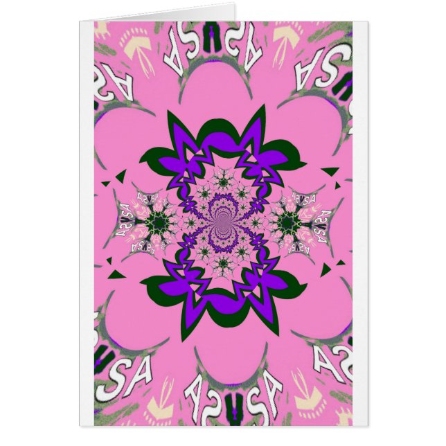 Beautiful baby pink floral purple shade motif mono (Devant)