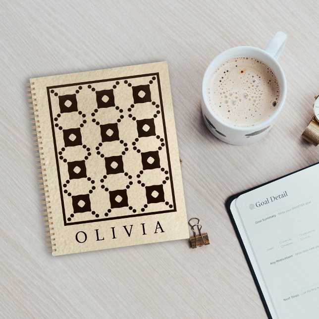 Beautiful Black & White Patterns Custom Name  (Créateur téléchargé)