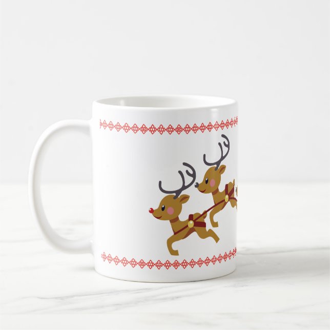 Beautiful Colorful Christmas Mug (Gauche)