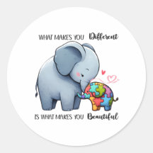 "Beautiful Different - Stickers Sensibilisation su
