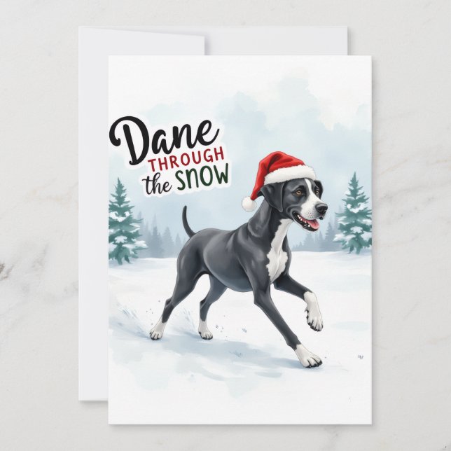 Beautiful Great Dane greeting card (Devant)