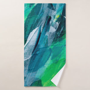 Beautiful mixed media painting. Trendy hand painte