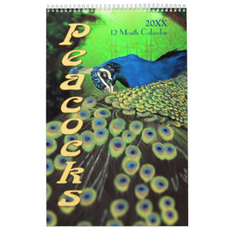 Beautiful Peacocks 2021 Calendrier