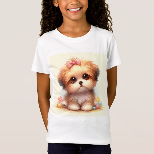  Beautiful t-shirt for girls. (Devant)
