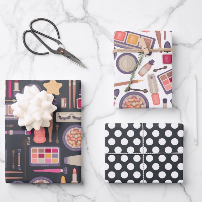 Beauty Cosmetics Papier de maquillage série de 3 (Recto)