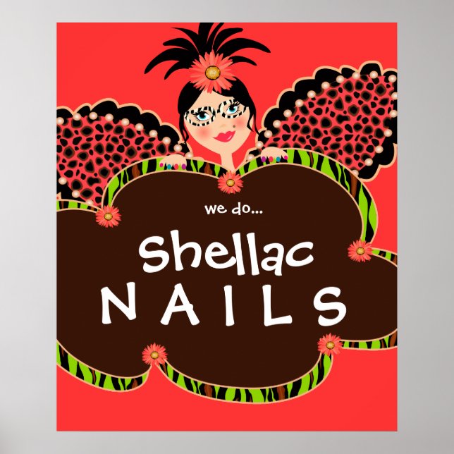 Beauty Salon Nails Jote Fairy Fashion Poster (Devant)
