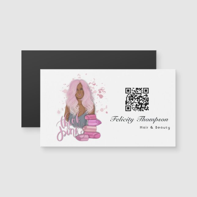 Beauty Salon QR Code (Devant / Derrière)