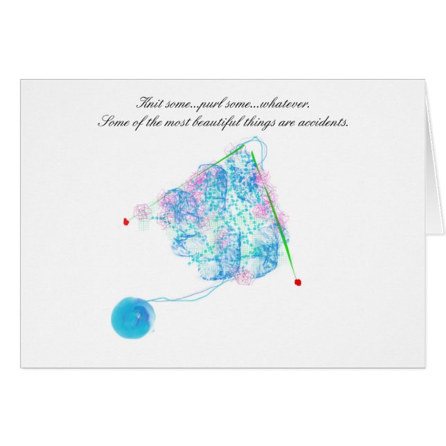 Beaux accidents tricotant la carte (Devant horizontal)