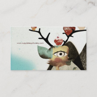 Beaux cartes de visite de cerfs