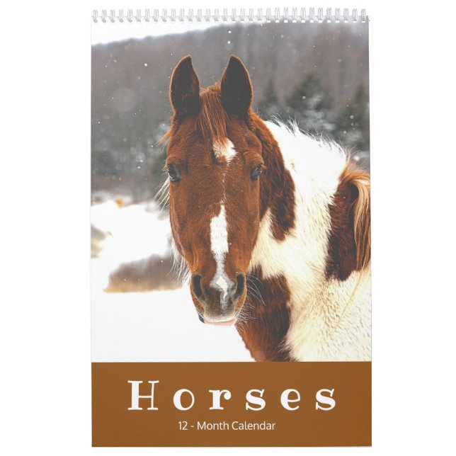 Beaux Chevaux Calendrier Cheval 12 Mois (Protection)