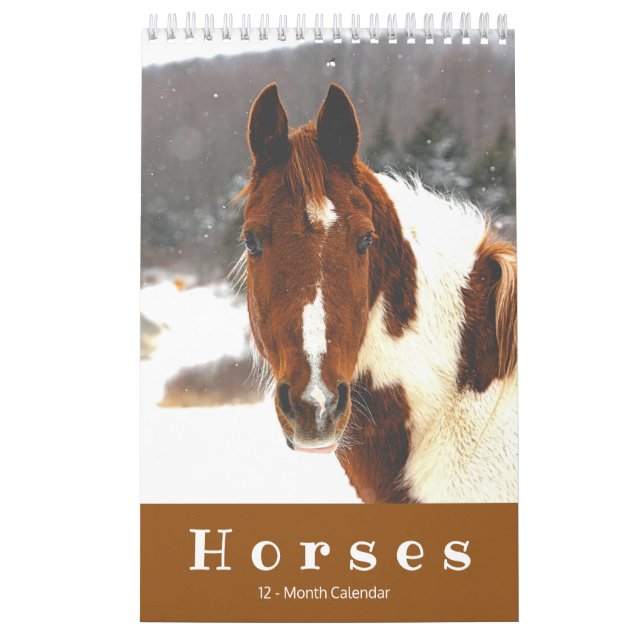Beaux Chevaux Calendrier des petits chevaux de 12  (Protection)