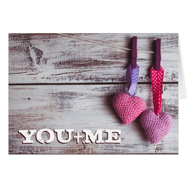 Beaux coeurs 2 de crochet (Devant horizontal)