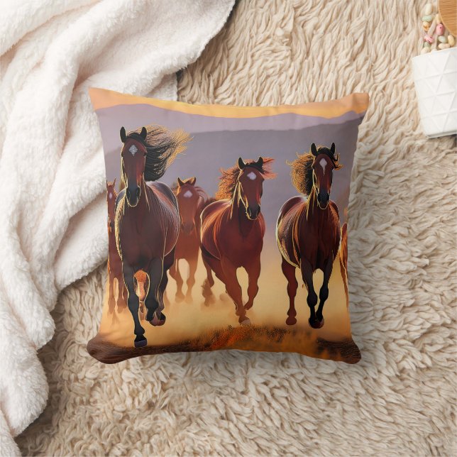Beaux Coussins de Chevaux qui Courent ! (Couverture)