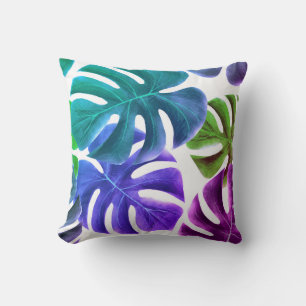 Beaux Feuilles tropicaux - Oreiller
