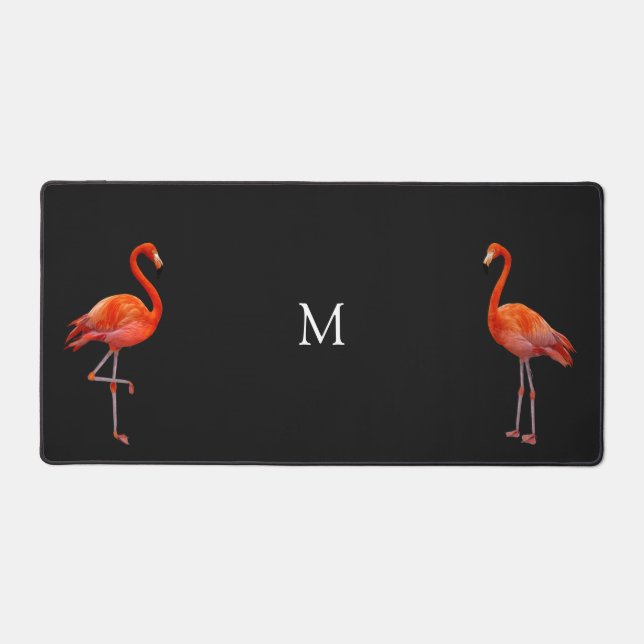 Beaux Flamants Roses & Monogramme (Recto)