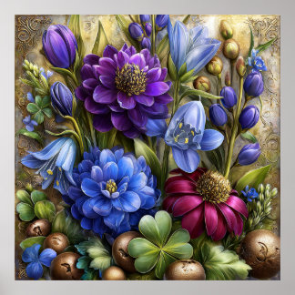 Beaux fleurs de printemps Art mural 14