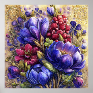 Beaux fleurs de printemps Art mural 18