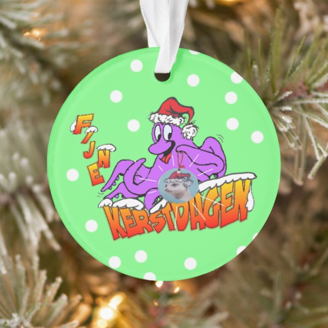 Beaux jours de Noël Octopus Cartoon Ornement (Arbre)