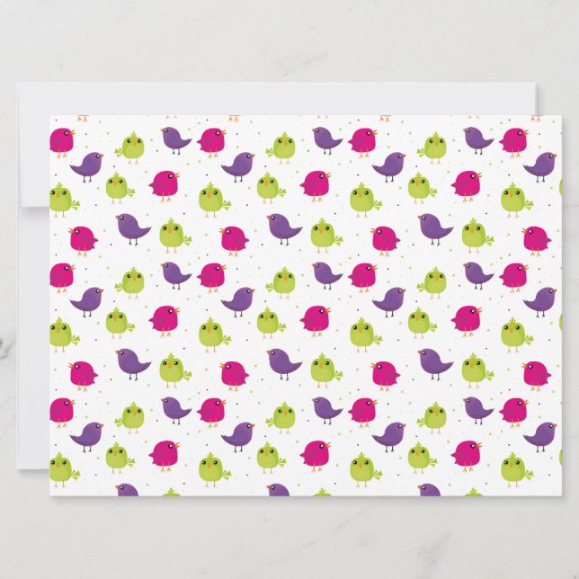 Beaux oiseaux colorés (Devant)