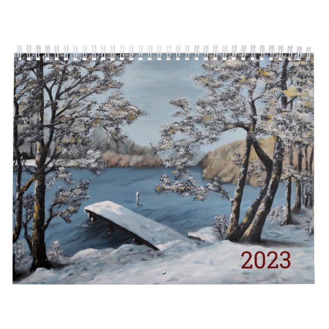 Beaux paysages calendrier 2023 -peintures à l'huil (Protection)