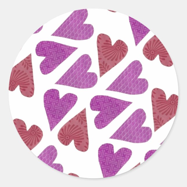 Beaux Stickers Coeurs (Devant)