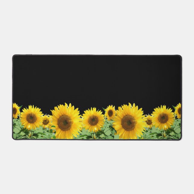 Beaux Tournesols sur Fond Noir (Recto)