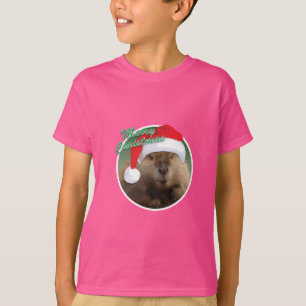 Beaver de Noël - T-shirt de base pour enfants
