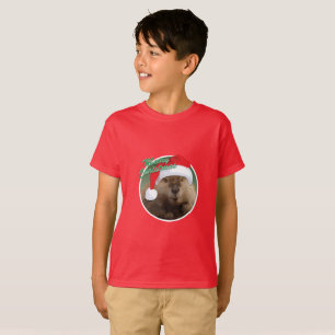 Beaver de Noël - T-shirt de base pour enfants