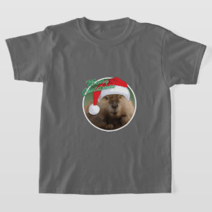 Beaver de Noël - T-shirt de base pour enfants