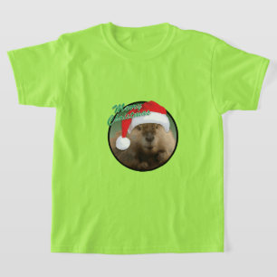 Beaver de Noël - T-shirt de base pour enfants