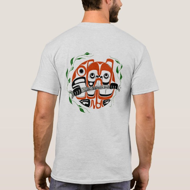 Beaver - T-shirt de style amérindien de la côte Ou (Dos)