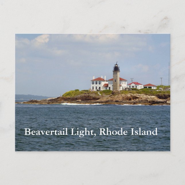 Beavertail Light, carte postale de Rhode Island (Devant)