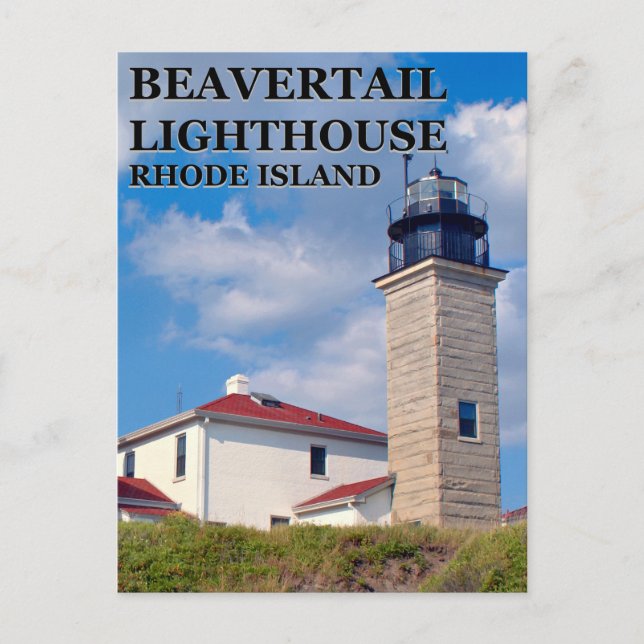 Beavertail Lighthouse, Rhode Island Carte postale (Devant)