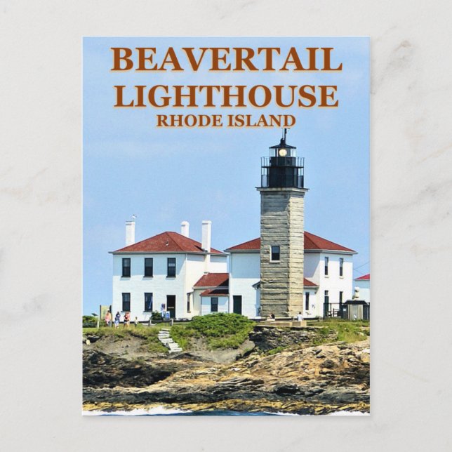 Beavertail Lighthouse, Rhode Island Carte postale (Devant)