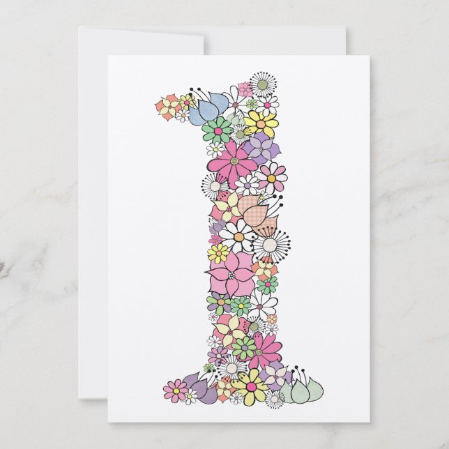 Bébé 1er anniversaire Fête Invitation sur mesure I (Devant)