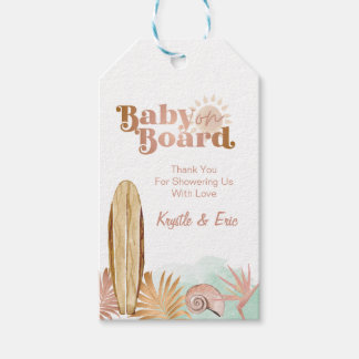 Bébé à bord Baby shower Favor étiquette cadeau