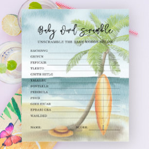 Bébé à bord - Bébé Word Scramble