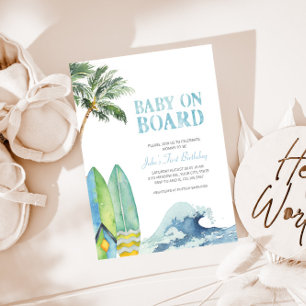 Bébé à bord Invitation Baby shower